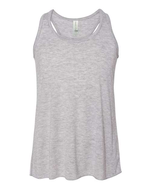 BELLA + CANVAS Youth Flowy Racerback Tank - Athletic Heather Front