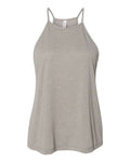 BELLA + CANVAS Women's Flowy High-Neck Tank - Heather Stone Front