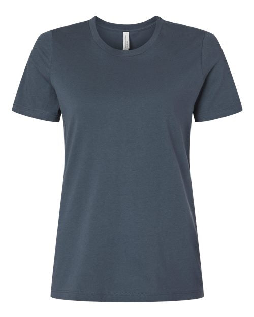 BELLA + CANVAS Women’s Relaxed Jersey Tee - Vintage Navy Front