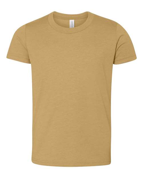 BELLA + CANVAS Youth Jersey Tee - Mustard Front