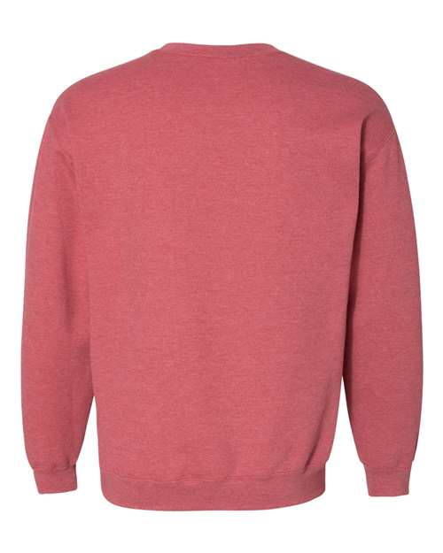 Unisex Heavy Blend™ Crewneck Sweatshirt - Heather Scarlet Red Back