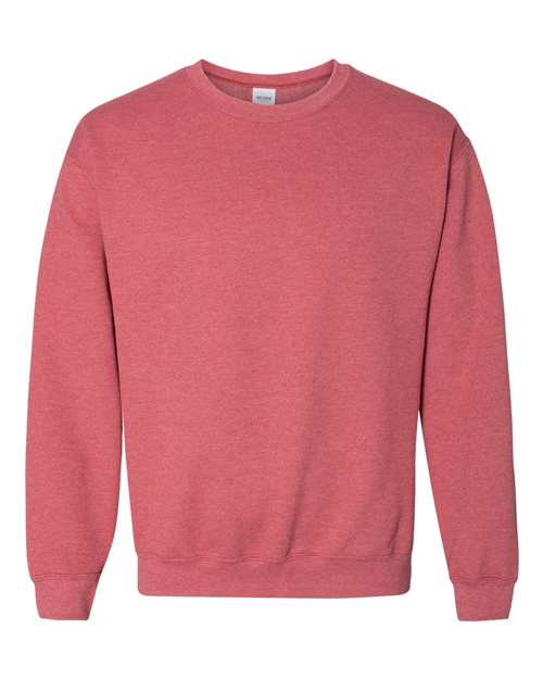 Unisex Heavy Blend™ Crewneck Sweatshirt - Heather Scarlet Red Front