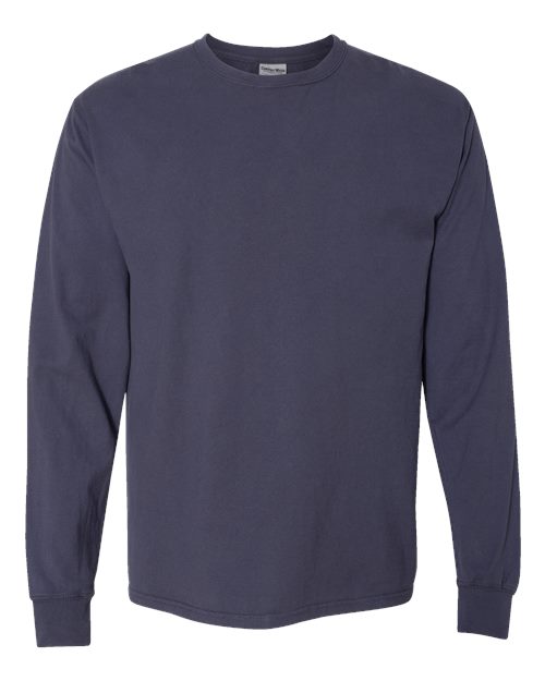 ComfortWash by Hanes Unisex Garment-Dyed Long Sleeve T-Shirt - Anchor Slate Front