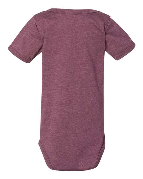 Infant Jersey One Piece - Heather Maroon Back
