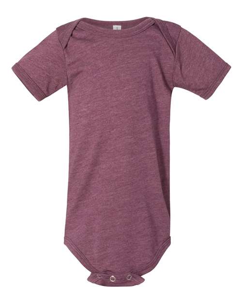 Infant Jersey One Piece - Heather Maroon Front