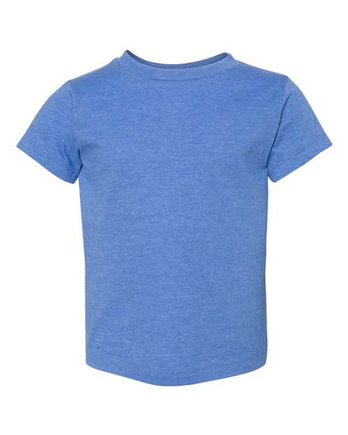 BELLA + CANVAS Toddler Jersey Tee - Heather Columbia Blue Front