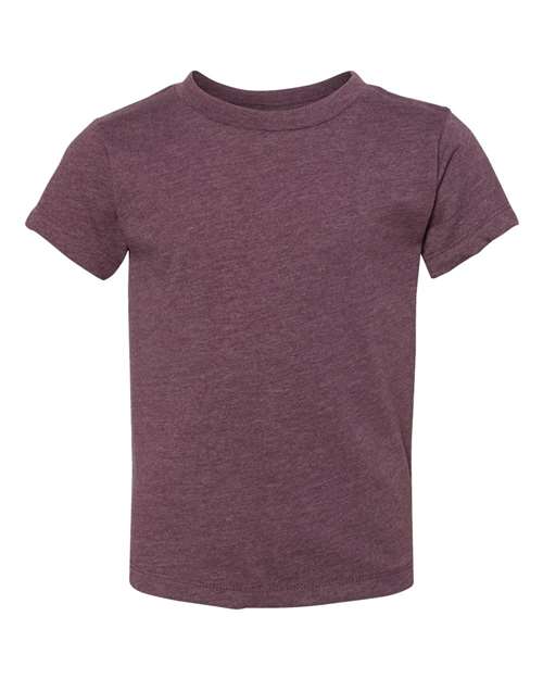 BELLA + CANVAS Toddler Jersey Tee - Heather Maroon Front