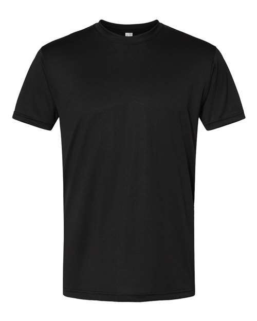 Bayside Unisex USA-Made Performance T-Shirt - Black Front