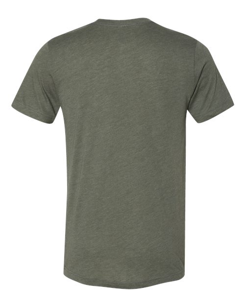 Triblend Tee - Military Green Triblend Back