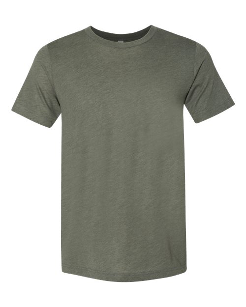 Triblend Tee - Military Green Triblend Front