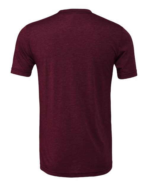 Triblend Tee - Solid Maroon Triblend Back