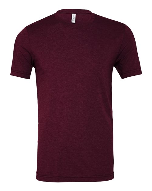 Triblend Tee - Solid Maroon Triblend Front
