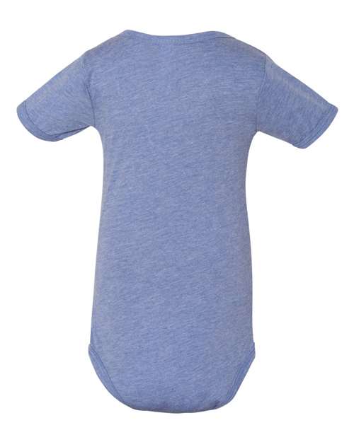 Infant Triblend One Piece - Blue Triblend Back