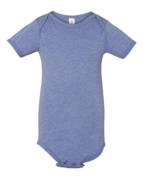 Infant Triblend One Piece - Blue Triblend Front