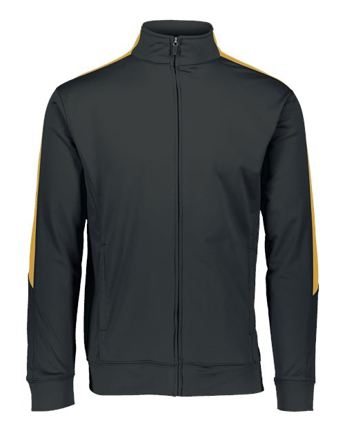 Augusta Sportswear Men's Medalist Jacket 2.0 - Black/ Gold Front