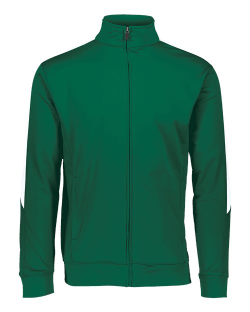 Augusta Sportswear Men's Medalist Jacket 2.0 - Dark Green/ White Front