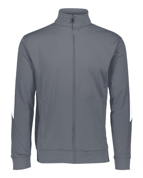 Augusta Sportswear Men's Medalist Jacket 2.0 - Graphite/ White Front