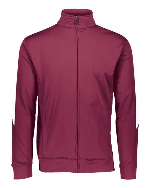 Augusta Sportswear Men's Medalist Jacket 2.0 - Maroon/ White Front