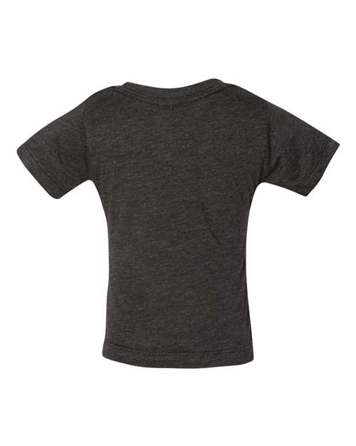 Infant Triblend Tee - Charcoal Black Triblend Back