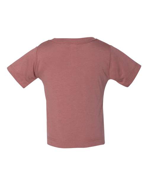 Infant Triblend Tee - Mauve Triblend Back