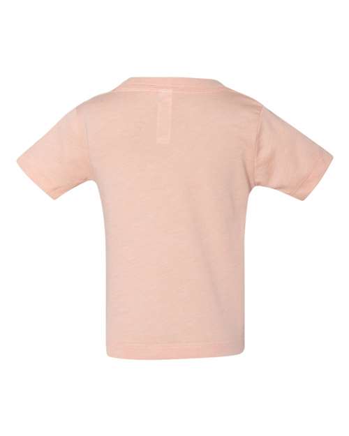 Infant Triblend Tee - Peach Triblend Back