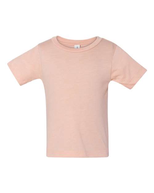 Infant Triblend Tee - Peach Triblend Front