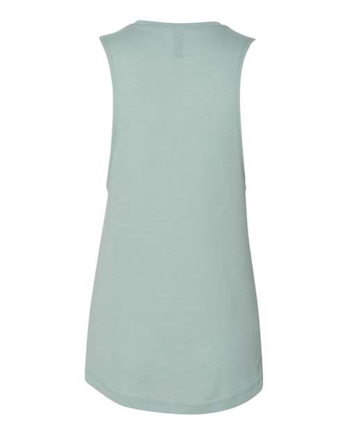 Women’s Festival Muscle Tank - Stonewash Green Back
