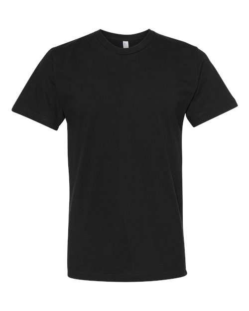 Unisex Fine Jersey Tee - Black Front