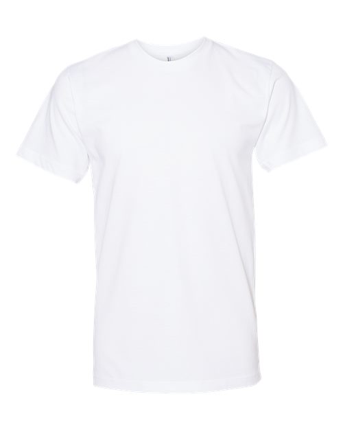 Unisex Fine Jersey Tee - White Front