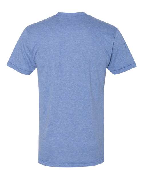 Unisex Triblend Track Tee - Athletic Blue Back