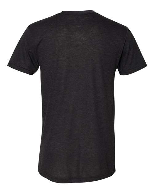 Unisex Triblend Track Tee - Tri-Black Back