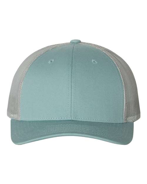 Richardson Low Pro Trucker Cap - Smoke Blue/ Aluminum Front