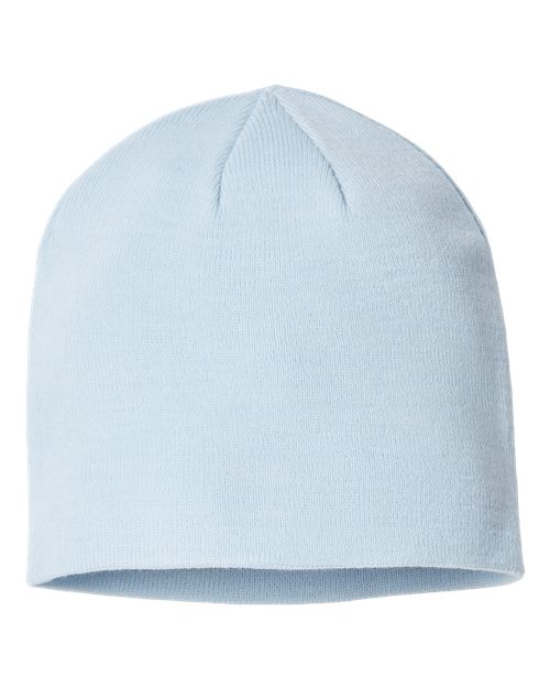 Atlantis Headwear Sustainable Beanie - Light Blue Front