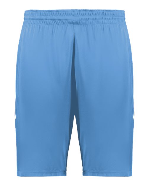 Augusta Sportswear Unisex Alley-Oop Reversible Shorts - Columbia Blue/ White Front
