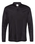Augusta Sportswear Men's Attain Color Secure® Performance Quarter-Zip Pullover - Black Front