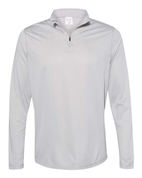 Augusta Sportswear Men's Attain Color Secure® Performance Quarter-Zip Pullover - Silver Front