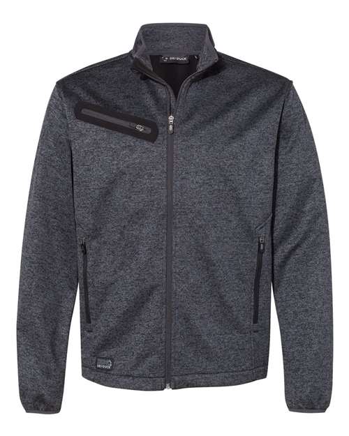 DRI DUCK Men's Atlas Sweater Fleece Full-Zip Jacket - Charcoal Front