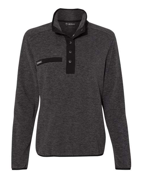 DRI DUCK Women's Denali Mountain Fleece Pullover - Charcoal Front