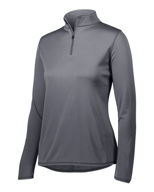 Augusta Sportswear Women's Attain Color Secure® Performance Quarter-Zip Pullover - Graphite Front