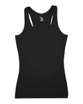 Badger Women's Pro-Compression Racerback - Black Front