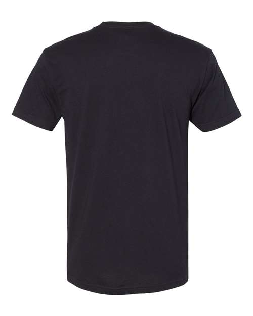 Unisex Cotton Pocket T-Shirt - Black Back