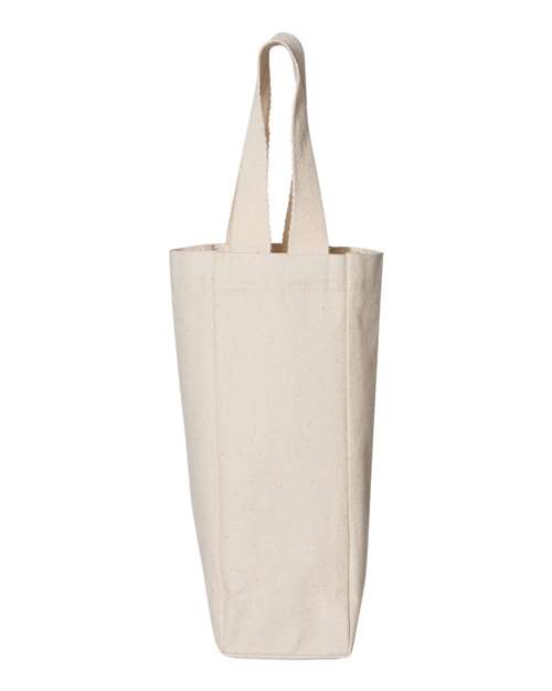 OAD Single Wine Tote - Natural Front