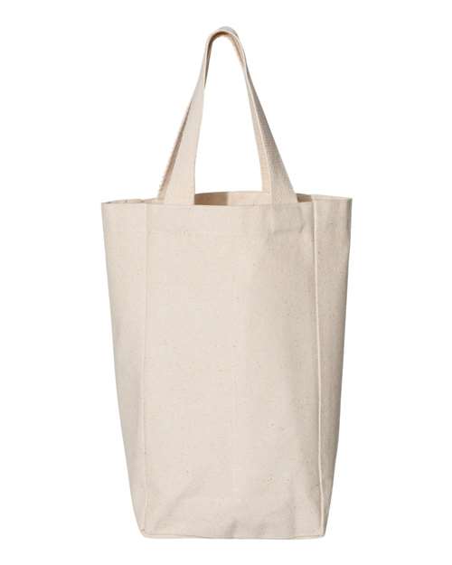 OAD Double Wine Tote - Natural Front
