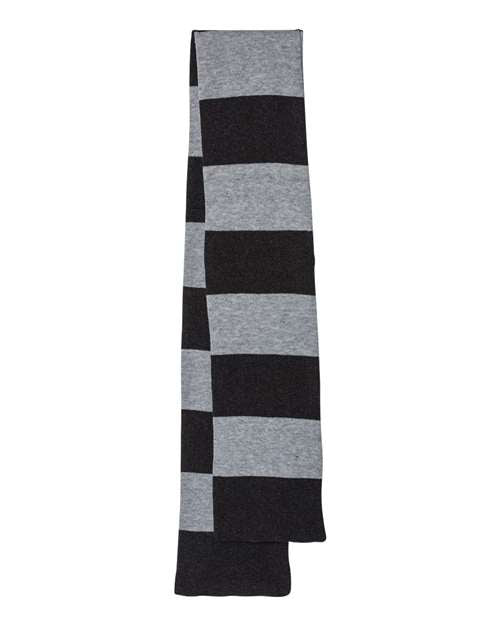 Sportsman Rugby-Striped Knit Scarf - Back