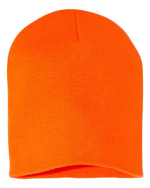 8 1/2" Beanie - Blaze Orange Front