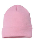 Cuffed Beanie - Baby Pink Front