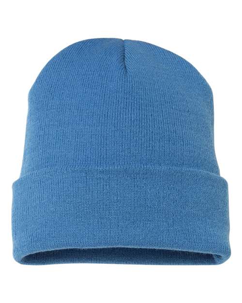 Cuffed Beanie - Carolina Blue Front