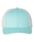Richardson Low Pro Trucker Cap - Aruba Blue/ Birch Front