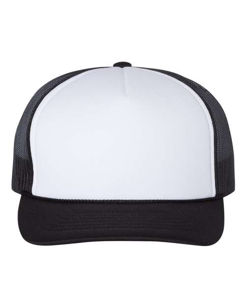 Richardson Foamie Trucker Cap - White/ Black Front