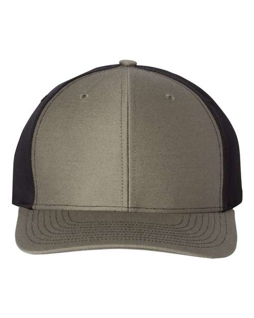 Richardson Twill Back Trucker Cap - Loden/ Black Front